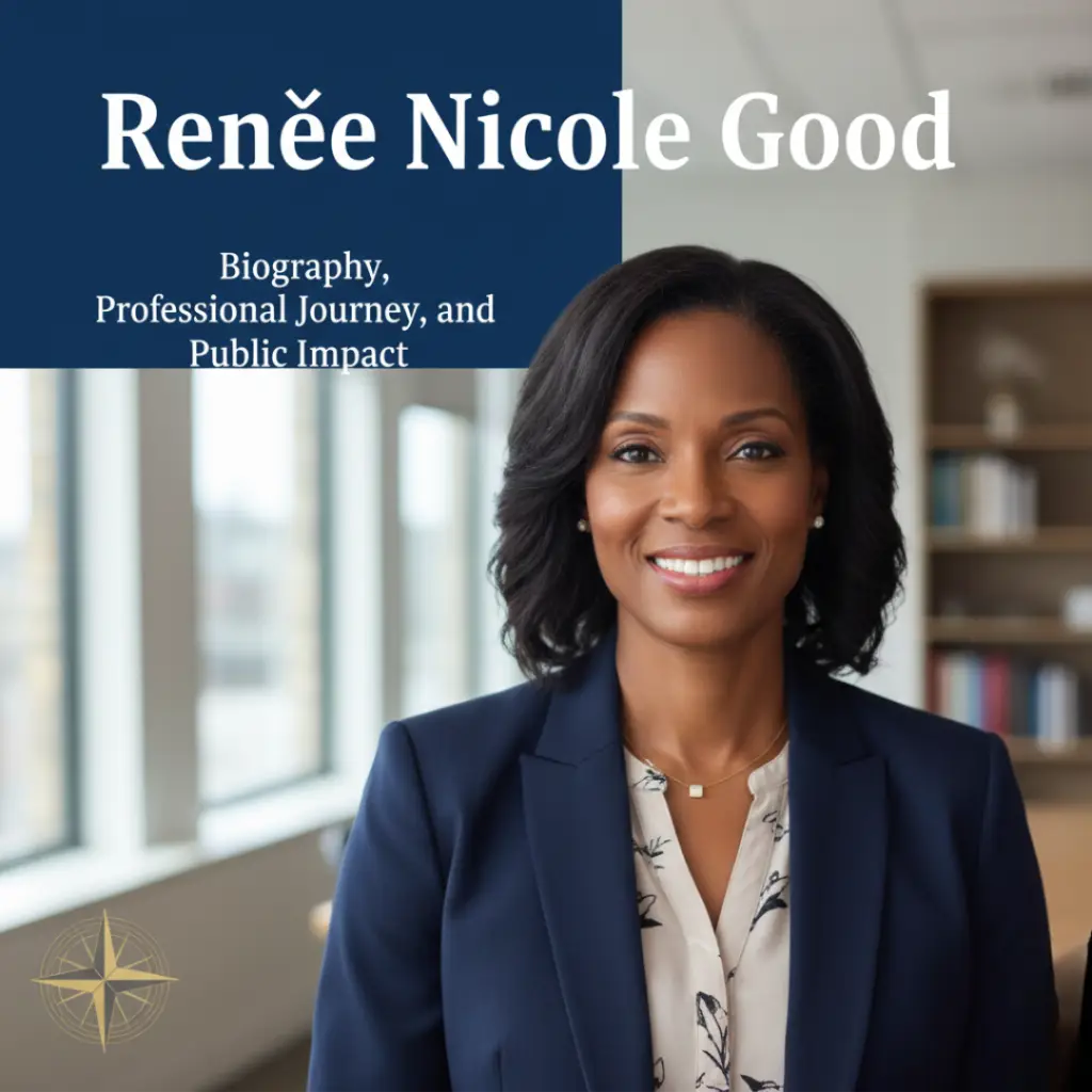 create a image on my blog post Renee Nicole Good: Biography, Professional Journey, and Public Impact