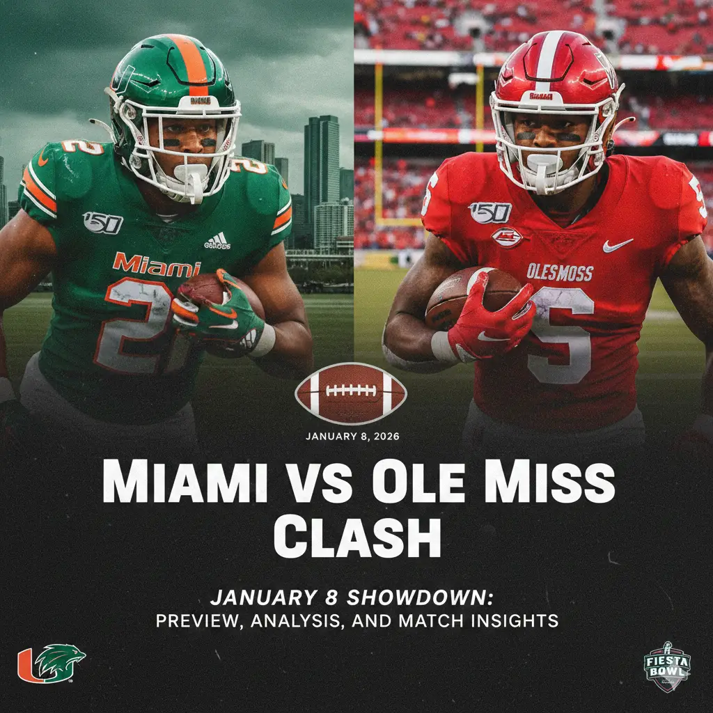 Miami vs Ole Miss Clash – January 8 Showdown: Preview, Analysis, and Match Insights